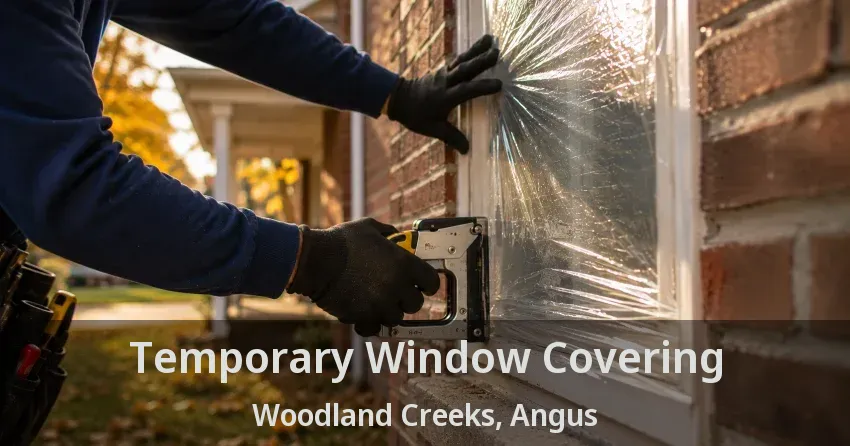 Temporary Window Covering Woodland Creeks, Angus - ON