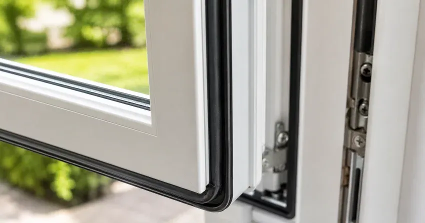 casement window cranked fully open in a Angus home
