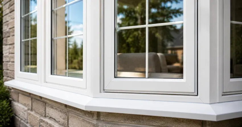 bay window alcove seating area in a living room in Angus