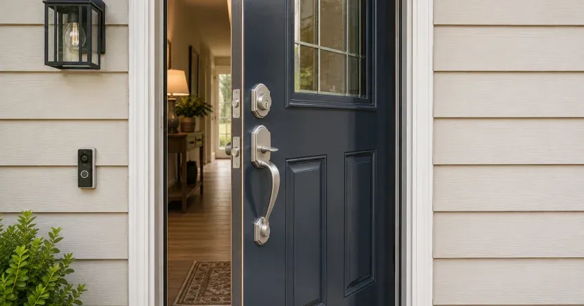 energy-efficient exterior door upgrade installation in Pine River South, Angus