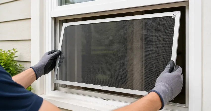 technician repairing a window sash and balance system in Pine River, Angus