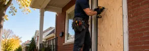 Temporary Door Securing Angus